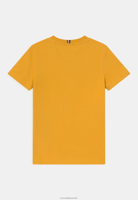 البراري الأصفر Tommy Hilfiger تيشيرت بطبعة شعار الماركة 446447879