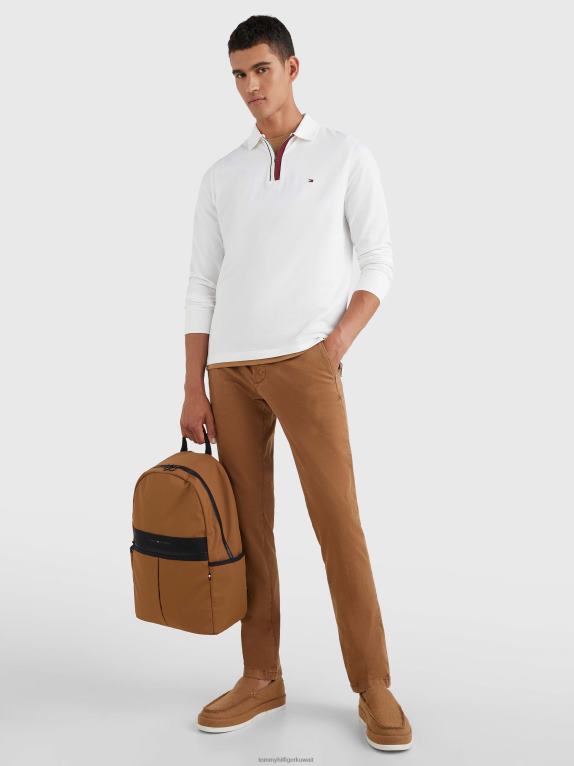 أبيض Tommy Hilfiger قميص بولو بسحاب وأكمام طويلة 44644788