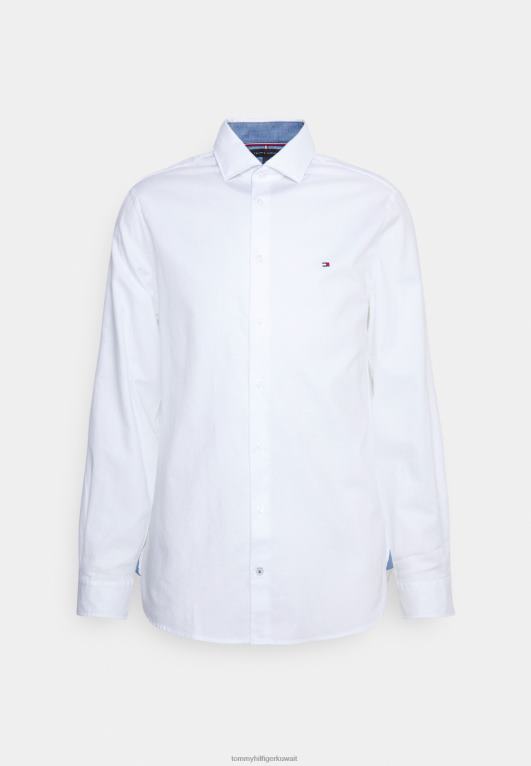 لون مخصص أبيض Tommy Hilfiger دوبي فليكس قميص 446447883