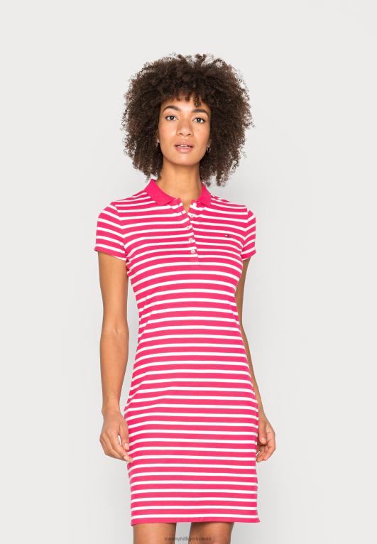 بريتون / بليندور أبيض Tommy Hilfiger فستان نحيف فستان مخطط اليوم 446447886