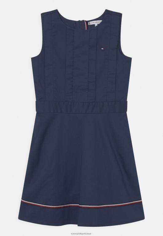 البحرية الشفق Tommy Hilfiger فستان مخطط عالمي فستان كوكتيل/فستان حفلة 446447897