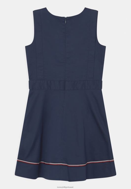 البحرية الشفق Tommy Hilfiger فستان مخطط عالمي فستان كوكتيل/فستان حفلة 446447897