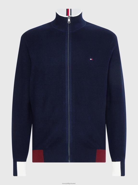 سماء الصحراء Tommy Hilfiger سترة بسحاب من خلال الألوان 44644790