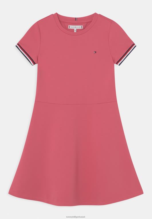 البطيخ العميق Tommy Hilfiger فستان جيرسي مخطط عالمي 446447915