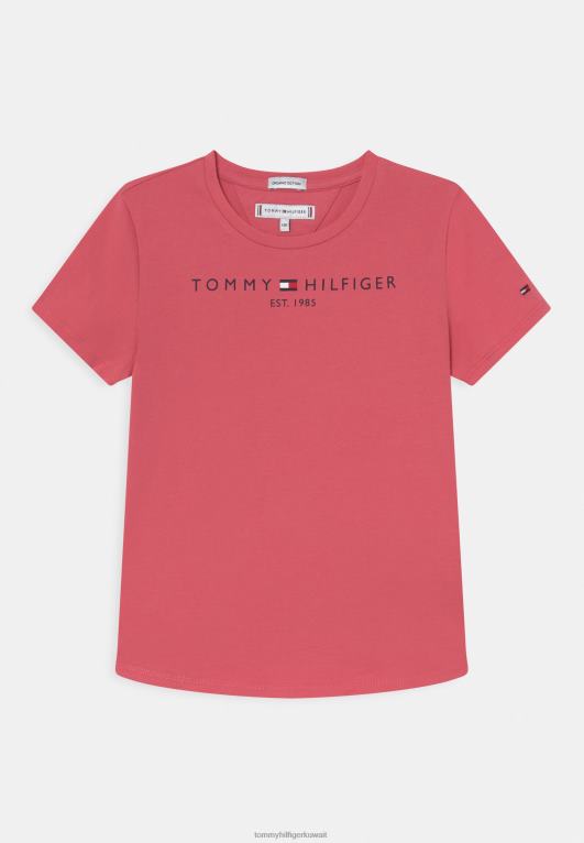 البطيخ العميق Tommy Hilfiger تي شيرت بطبعة تي شيرت أساسية 446447918