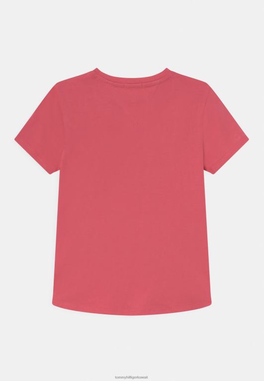 البطيخ العميق Tommy Hilfiger تي شيرت بطبعة تي شيرت أساسية 446447918