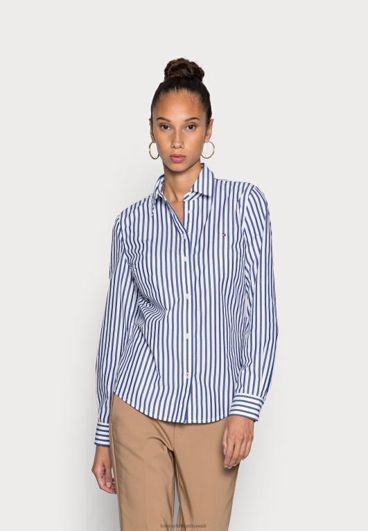 جريئة / إسفين الأزرق Tommy Hilfiger بلوزة عادية بأزرار 446447922