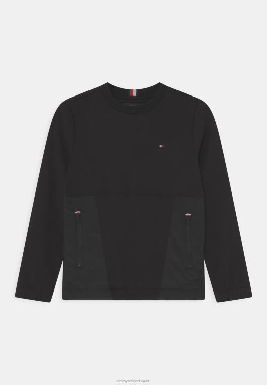 أسود Tommy Hilfiger بلوزة ناعمة بأكمام طويلة 446447932