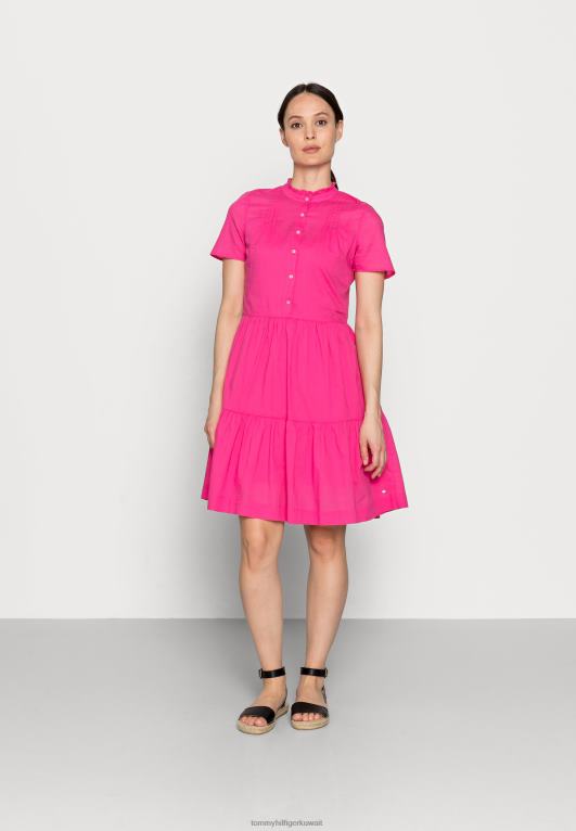 لون القرنفل Tommy Hilfiger فستان قميص الفوال الركبة 446447935