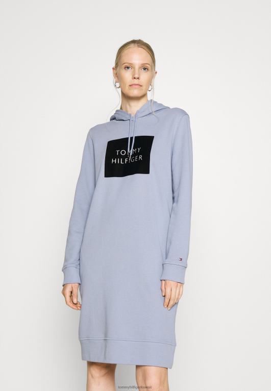 حجر القمر Tommy Hilfiger قطيع مربع فستان قصير هوديي اللباس اليوم 446447953