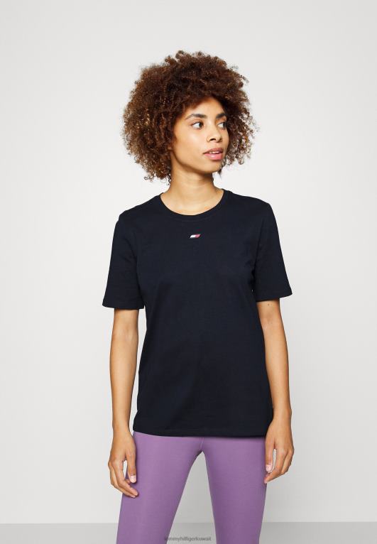 سماء الصحراء Tommy Hilfiger تي شيرت بطباعة شريط 446447963