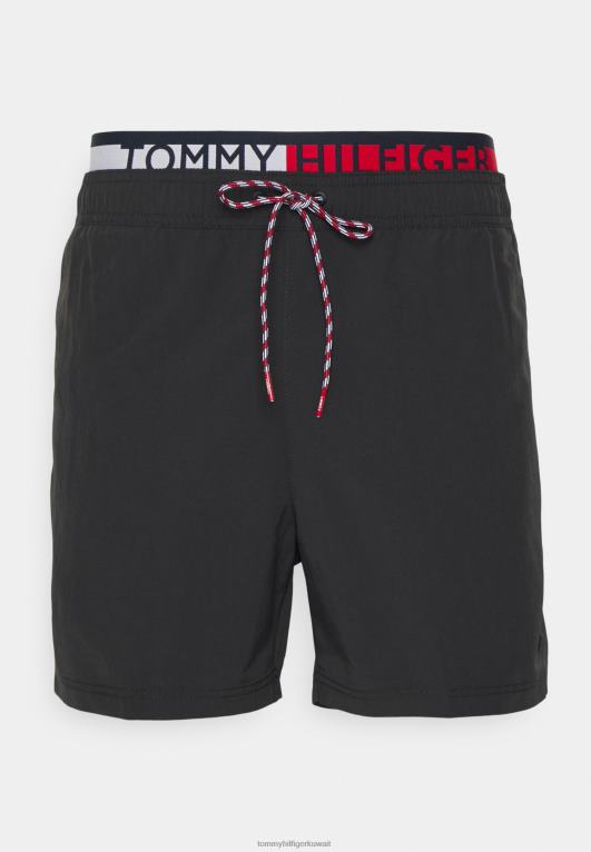 أسود Tommy Hilfiger شورت سباحة برباط متوسط 446447966