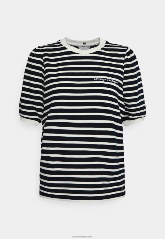 بريتون إس تي بي/ديزرت سكاي إكرو Tommy Hilfiger تي شيرت بطبعة تيري جرافيك 446447971