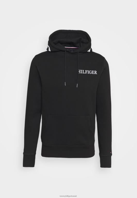 أسود Tommy Hilfiger الشعار على هوديي هوديي 446447976