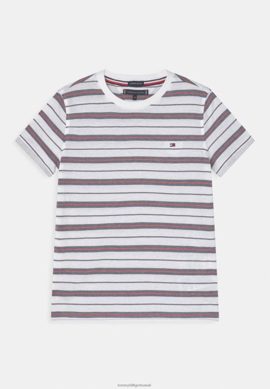 شريط أبيض Tommy Hilfiger تي شيرت مطبوع 446447980