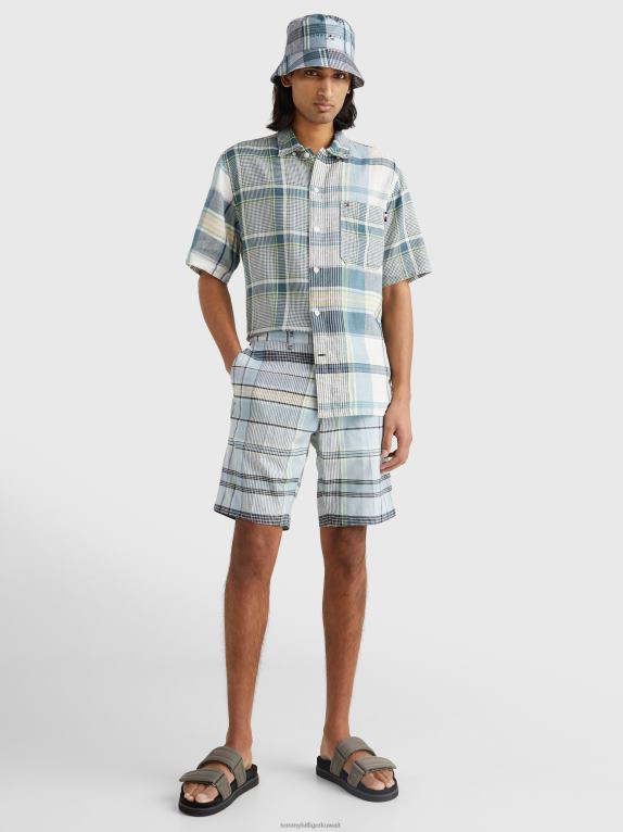 الأزرق النبيل / متعدد Tommy Hilfiger مدراس تحقق قميص قصير الأكمام 44644799