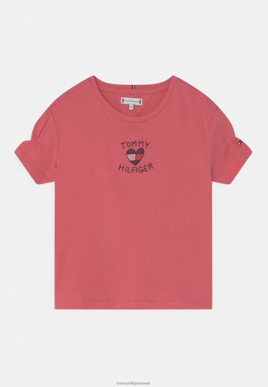 البطيخ العميق Tommy Hilfiger تيشيرت بطبعة علم القلب 446447992