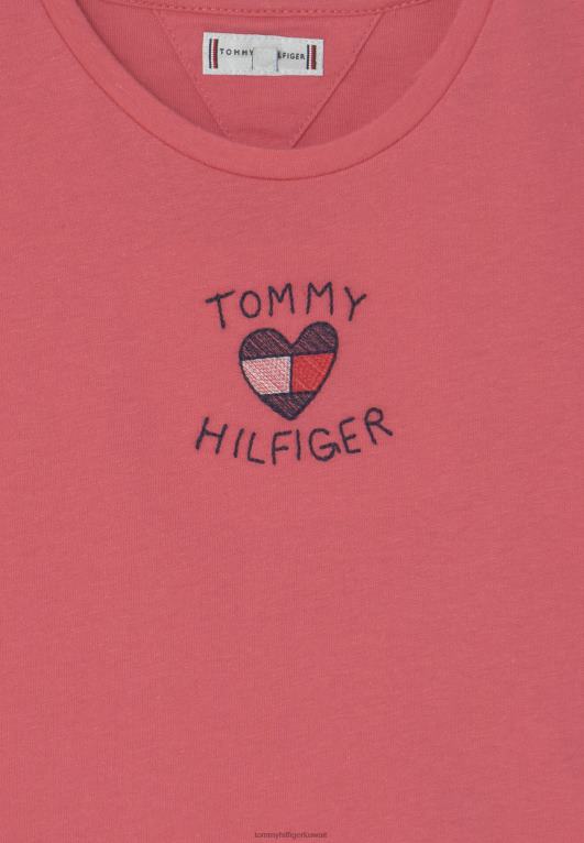 البطيخ العميق Tommy Hilfiger تيشيرت بطبعة علم القلب 446447992