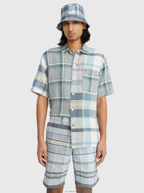 الأزرق النبيل / متعدد Tommy Hilfiger مدراس تحقق قميص قصير الأكمام 44644799