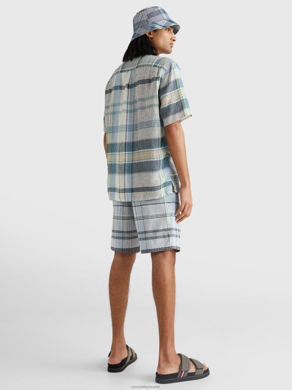 الأزرق النبيل / متعدد Tommy Hilfiger مدراس تحقق قميص قصير الأكمام 44644799