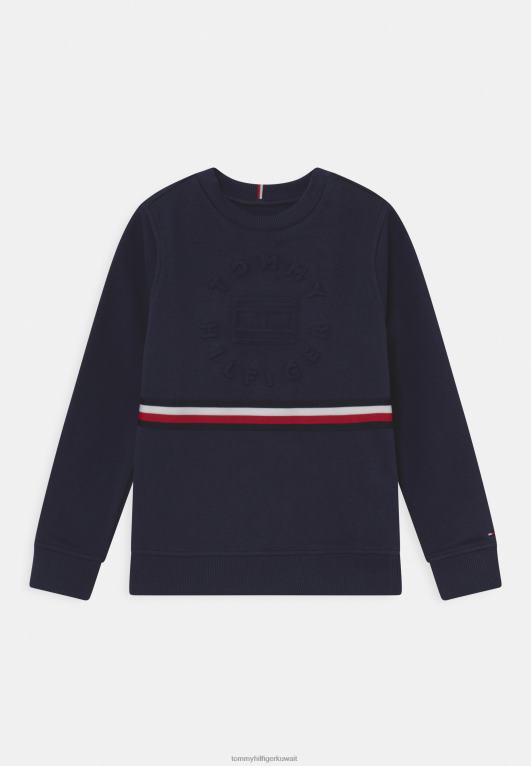 البحرية الشفق Tommy Hilfiger سترة منقوشة 446448010