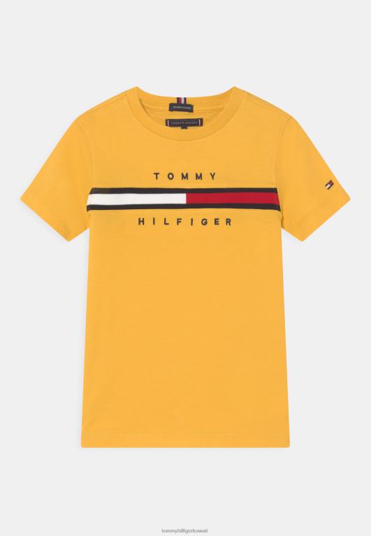 العائد الأصفر Tommy Hilfiger تيشيرت بطبعة العلم 446448013