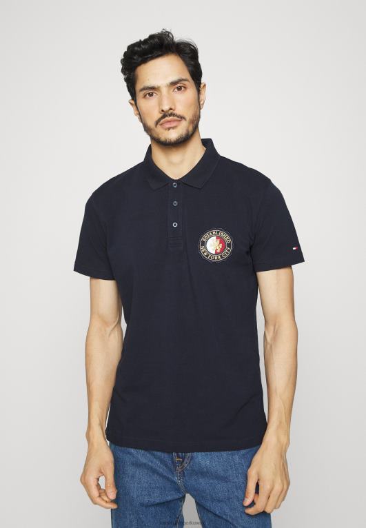 سماء الصحراء Tommy Hilfiger أيقونة قميص بولو عادي 446448034