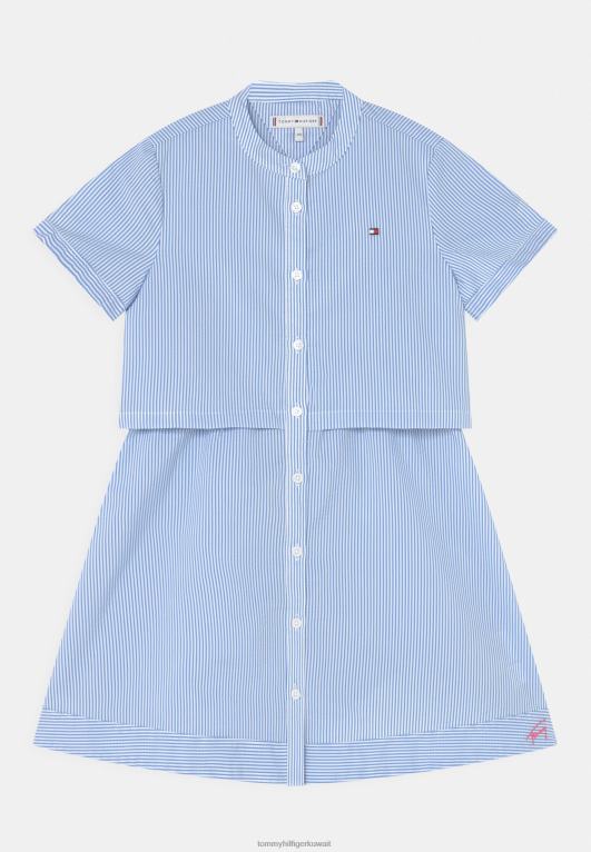 الأزرق الهادئ Tommy Hilfiger قميص فستان 446448041