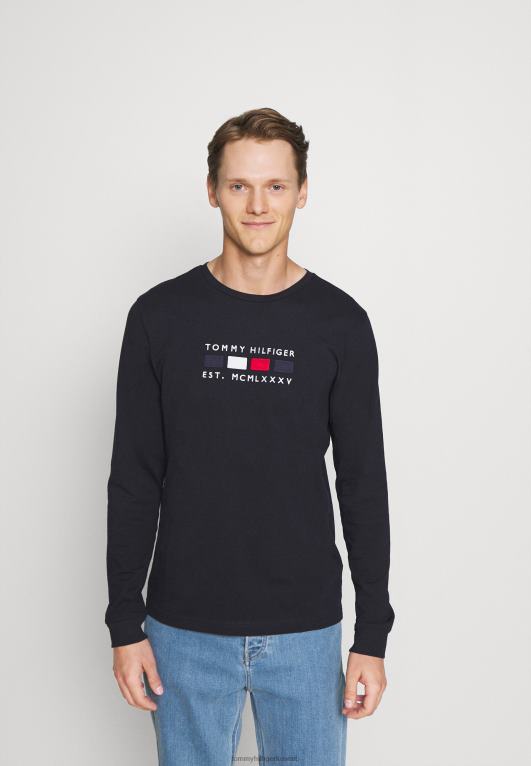 سماء الصحراء Tommy Hilfiger أربعة أعلام تي شيرت بأكمام طويلة تي شيرت بأكمام طويلة 446448042