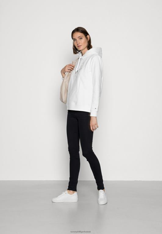 بيج فاتح Tommy Hilfiger البلوز هوديي النص العادي 446448045