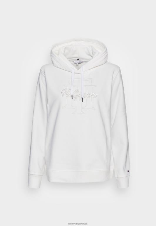 بيج فاتح Tommy Hilfiger البلوز هوديي النص العادي 446448045