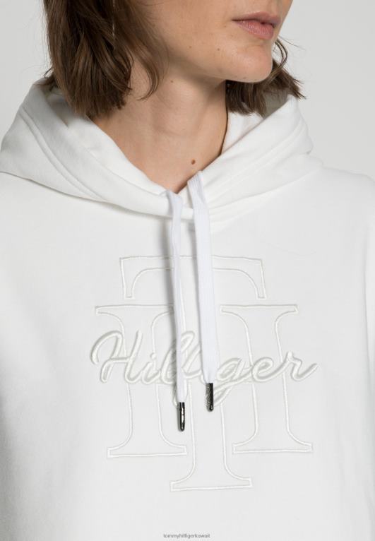 بيج فاتح Tommy Hilfiger البلوز هوديي النص العادي 446448045