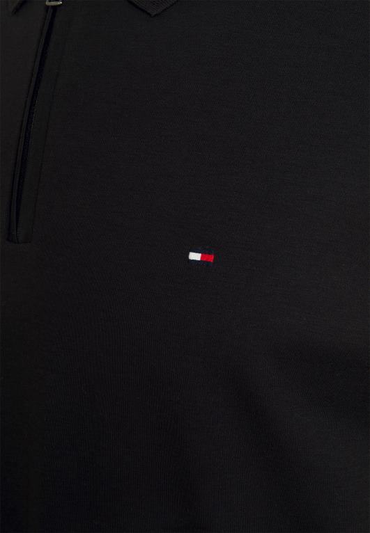 أسود Tommy Hilfiger الانترلوك قميص بولو 446448063