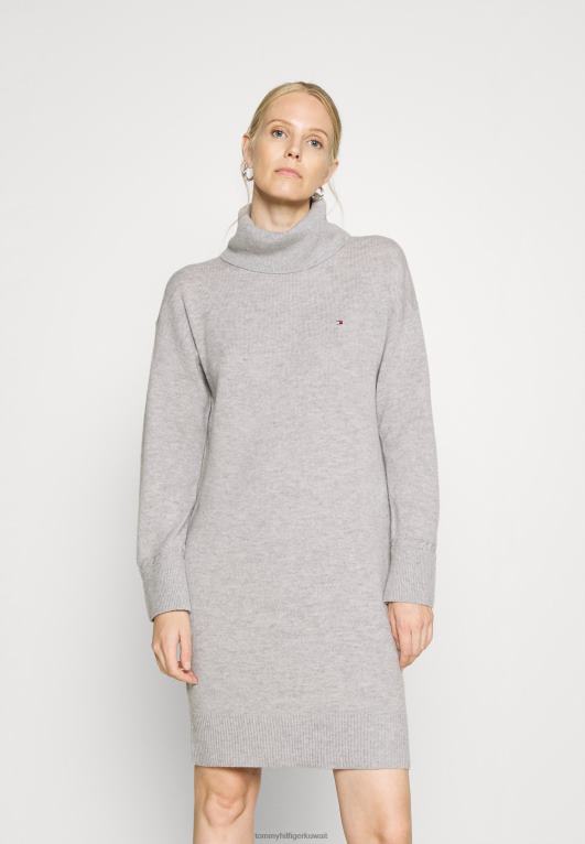 هيذر رمادي فاتح Tommy Hilfiger فستان البلوز الركبة 446448064