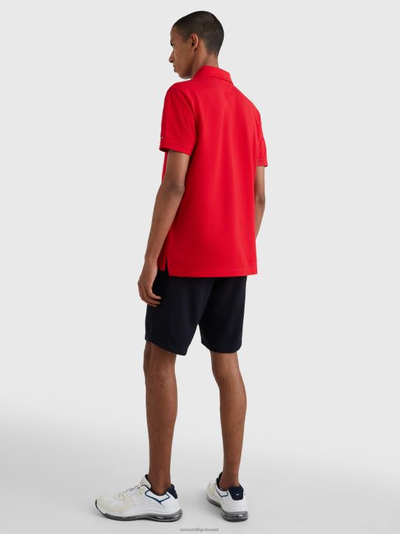 الأحمر الأساسي Tommy Hilfiger شعار بولو 44644806