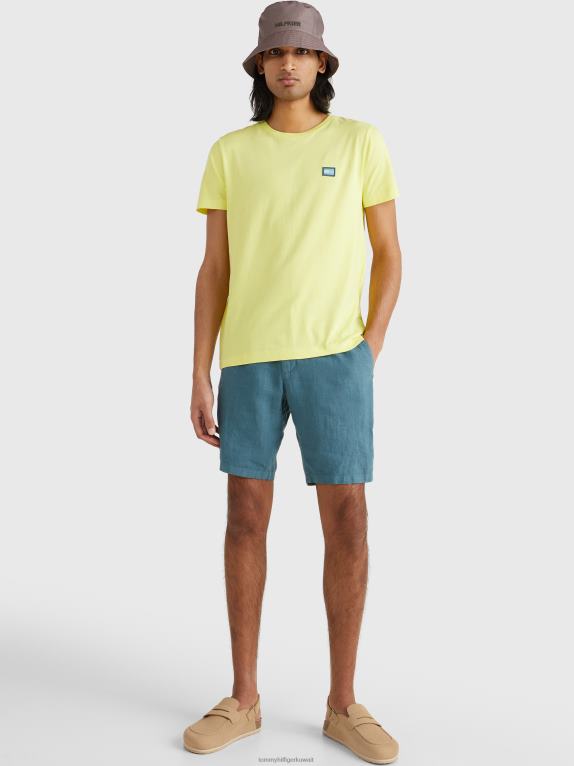 الحمضيات الصفراء Tommy Hilfiger تيشيرت من القطن العضوي بعلم متباين 44644807