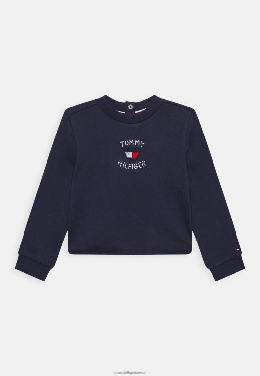 البحرية الشفق Tommy Hilfiger سترة طاقم القلب 446448081