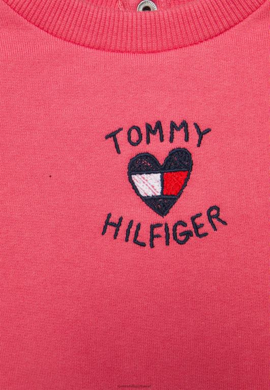 البطيخ العميق Tommy Hilfiger سترة طاقم القلب 446448082