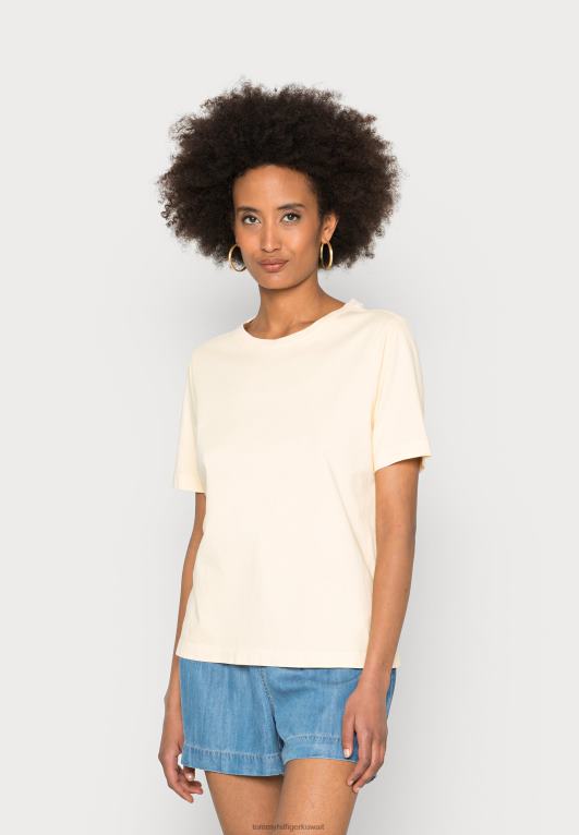 خلطة ليمون Tommy Hilfiger تي شيرت أساسي ذو صبغة معدنية عادية 446448083