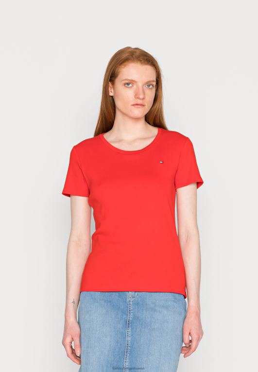 العاب ناريه Tommy Hilfiger تي شيرت أساسي برقبة دائرية رفيعة 446448085