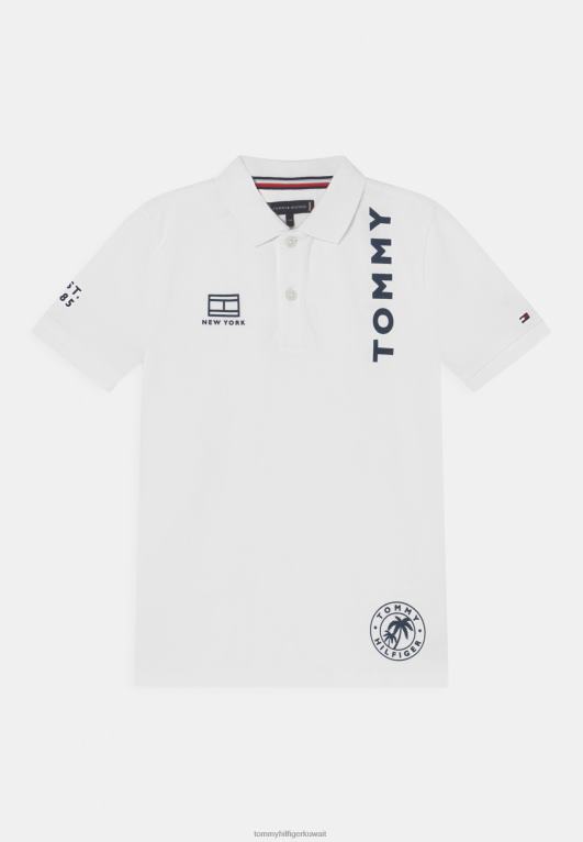 أبيض Tommy Hilfiger قميص بولو متعدد المواضع 446448088