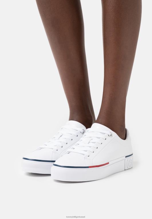 أبيض Tommy Hilfiger المدربين ذات العلامات التجارية 446448091