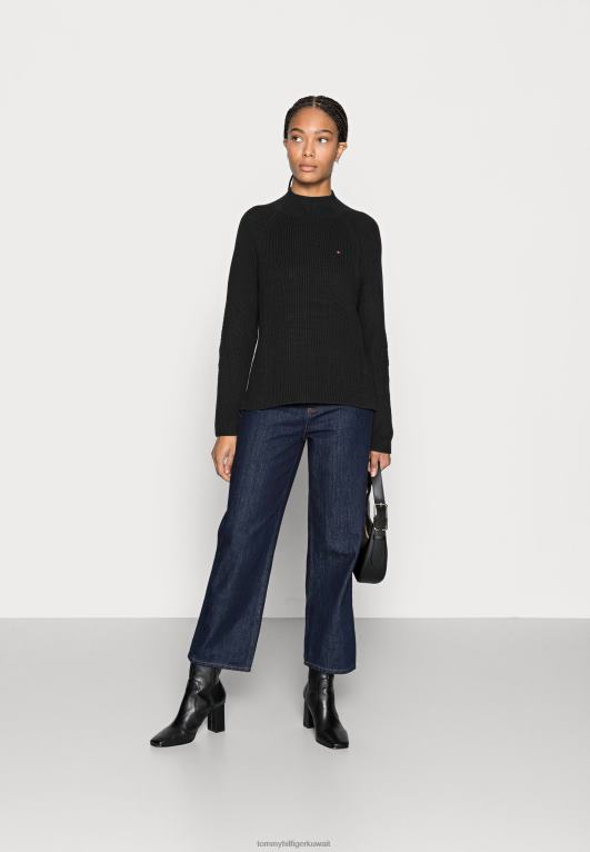 أسود Tommy Hilfiger سترة هايانا وهمية 446448098