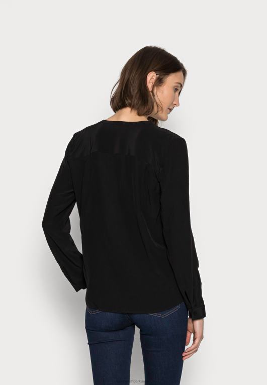 أسود Tommy Hilfiger بلوزة بلوزة صلبة 446448125