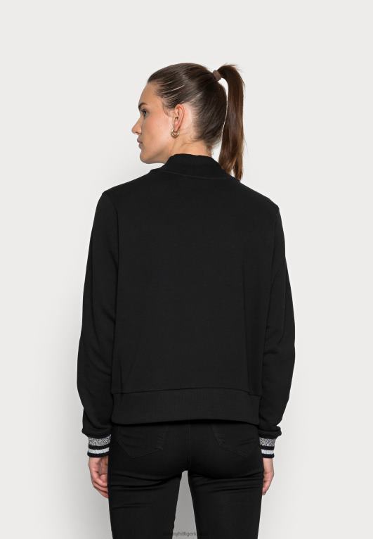 أسود Tommy Hilfiger سترة وهمية مريحة 446448135