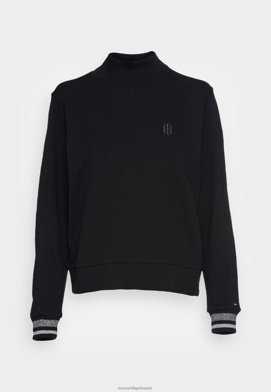 أسود Tommy Hilfiger سترة وهمية مريحة 446448135