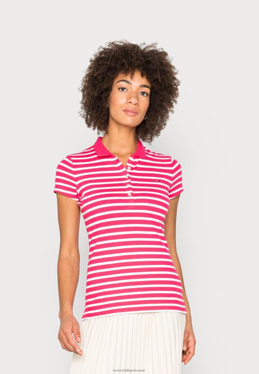 بريتون / روعة الأبيض Tommy Hilfiger قميص بولو نحيف بأكمام قصيرة 446448155