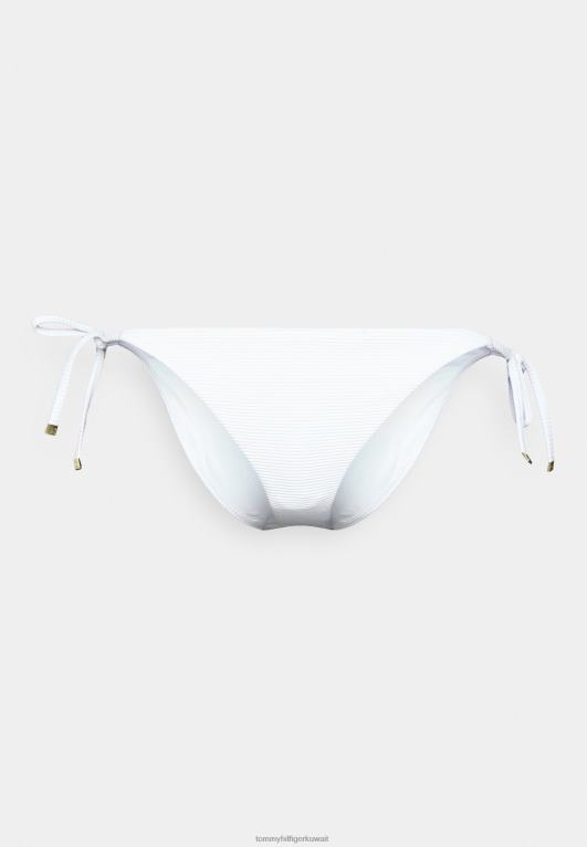 أبيض Tommy Hilfiger الجزء السفلي من البيكيني ذو ربطة جانبية من المواد الصلبة 446448164