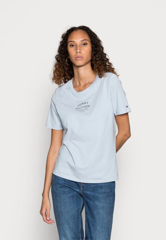 أزرق منسم Tommy Hilfiger تي شيرت بطبعة نص عادي 446448183