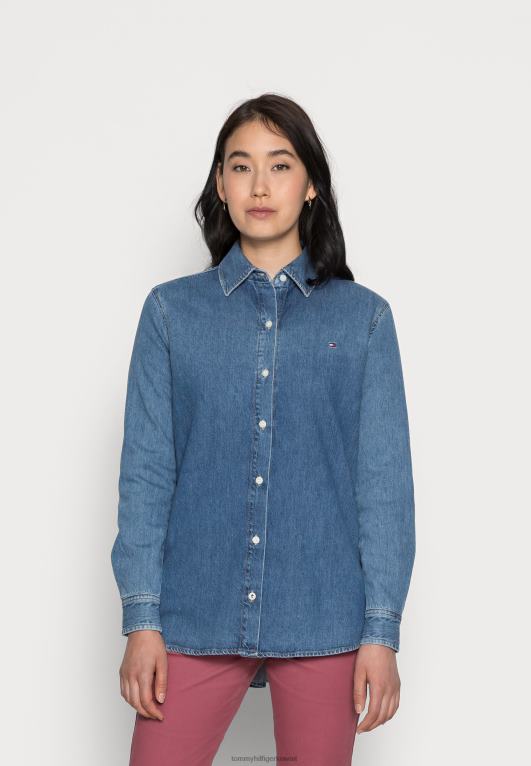 جينو Tommy Hilfiger صديقة زر أسفل بلوزة 446448197